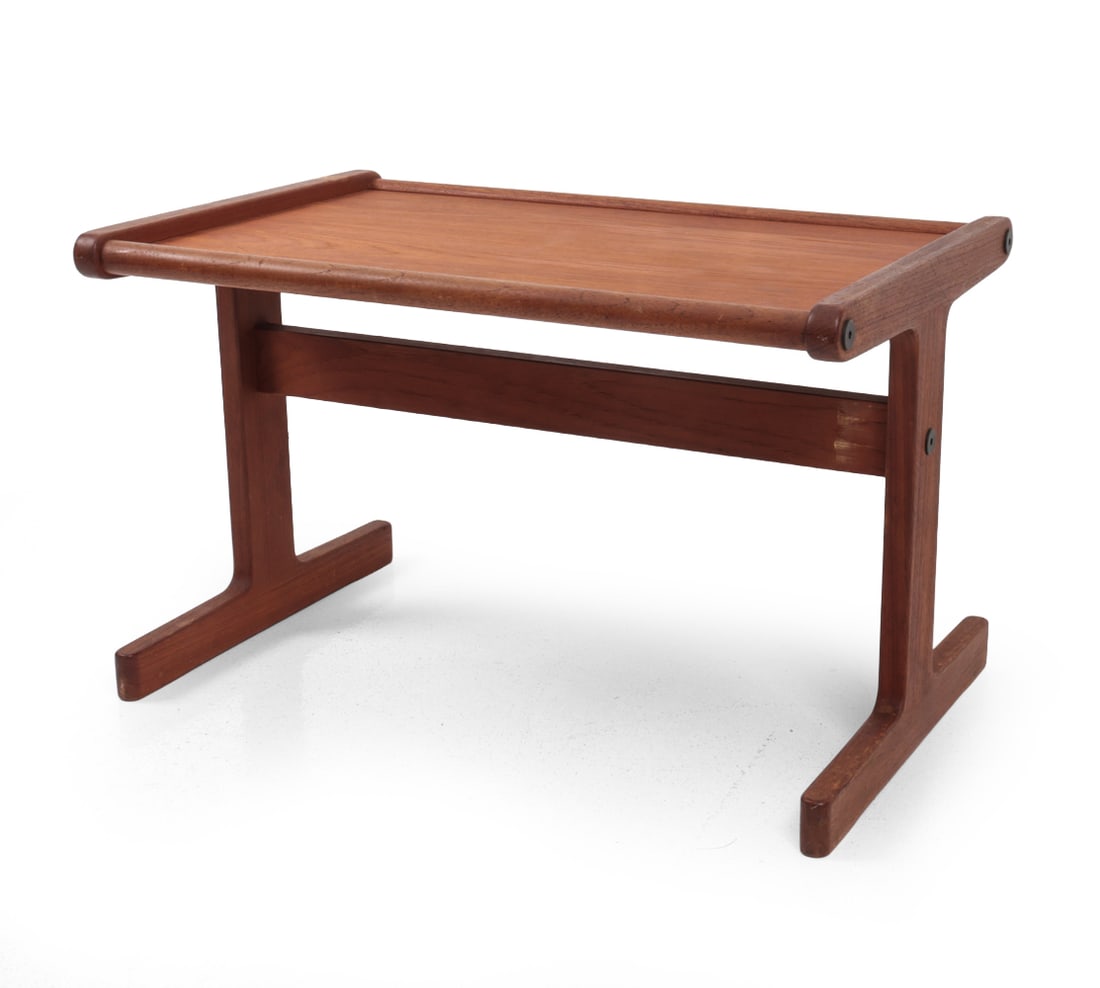 STYLE OF KRISTIANSEN DANISH TEAK SIDE TABLE 1960S (1 of 13)