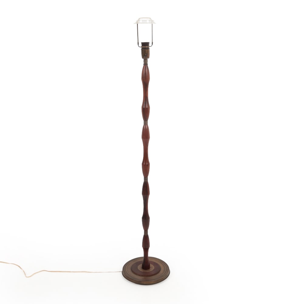 SCANDINAVIAN ROSEWOOD DECO STYLE FLOOR LAMP (1 of 14)