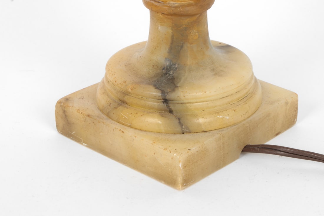 NEOCLASSICAL STYLE ALABASTER TABLE LAMP - 12