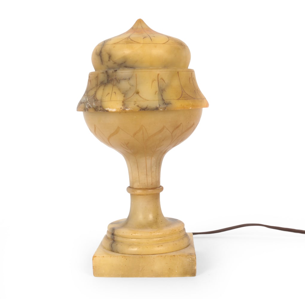 NEOCLASSICAL STYLE ALABASTER TABLE LAMP - 2