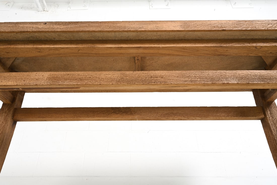 RUSTIC OAK CONSOLE TABLE - 13