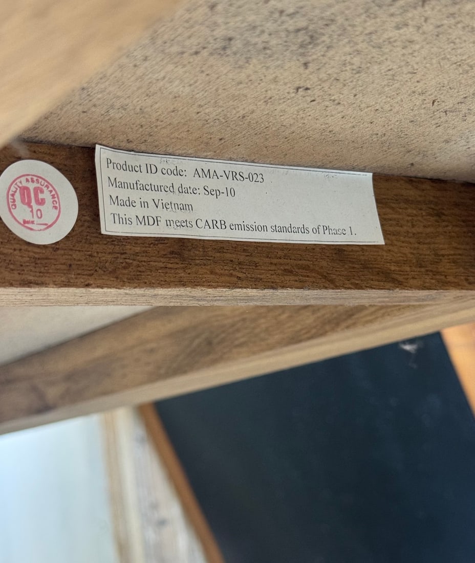 RUSTIC OAK CONSOLE TABLE - 14