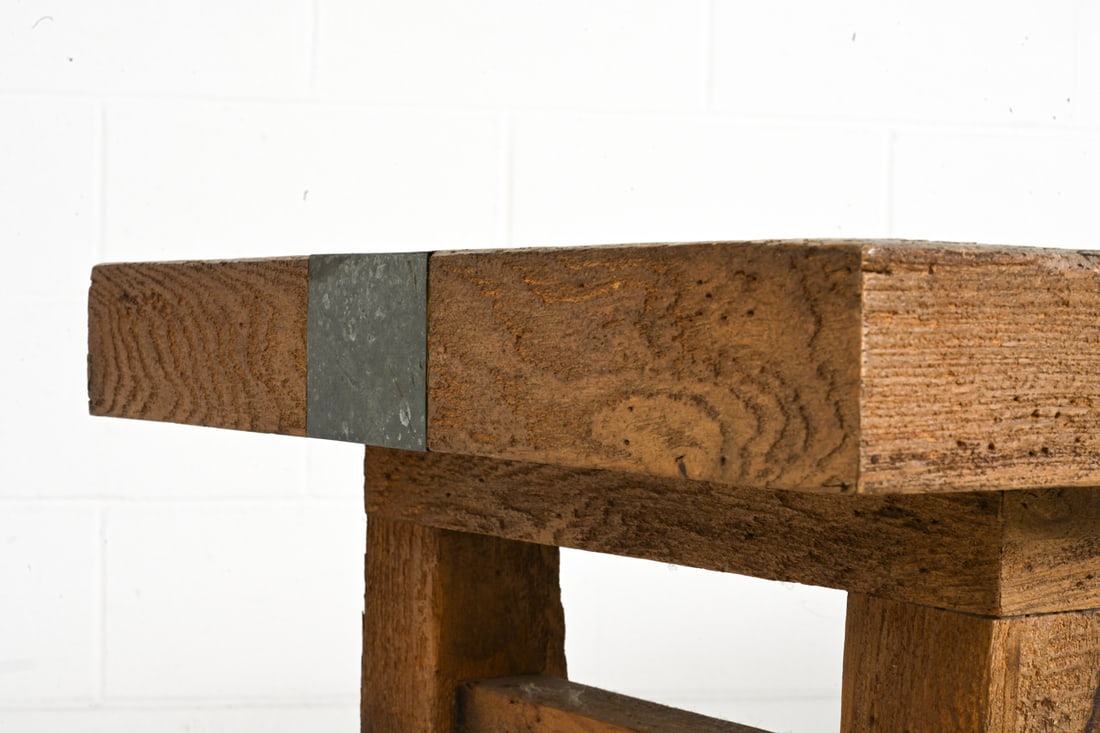 RUSTIC OAK CONSOLE TABLE - 4