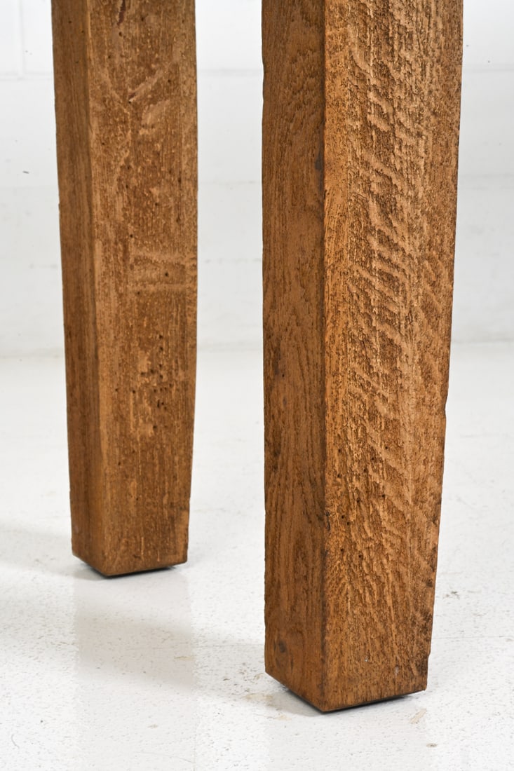 RUSTIC OAK CONSOLE TABLE - 5