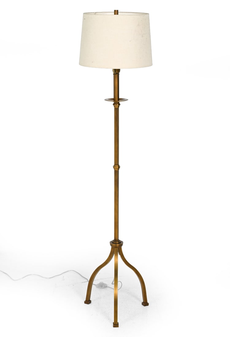 BRASS TRI-POD FLOOR LAMP (1 of 15)