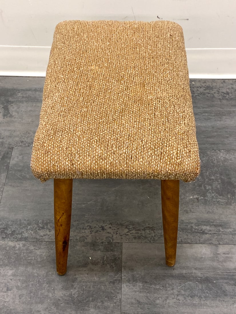 SCANDINAVIAN BEECH STOOL C. 1960S - 10