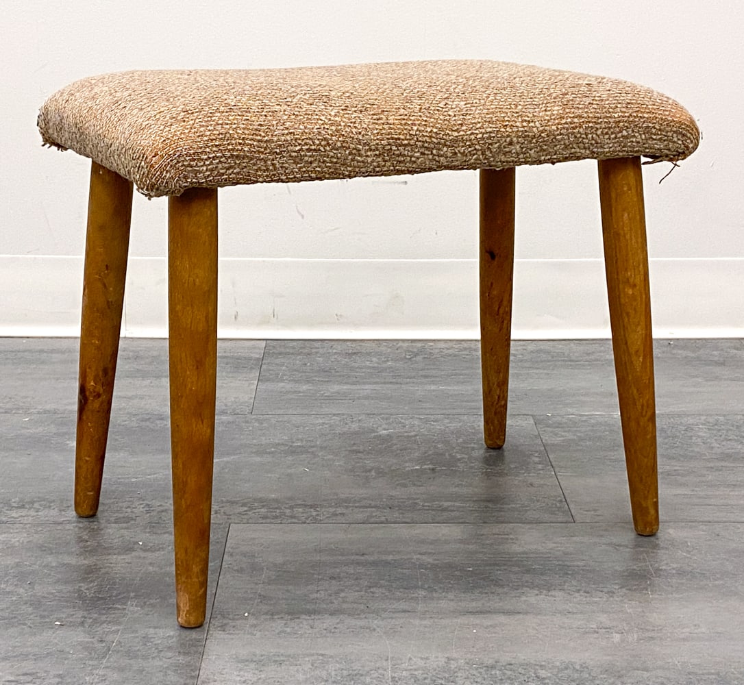 SCANDINAVIAN BEECH STOOL C. 1960S - 2