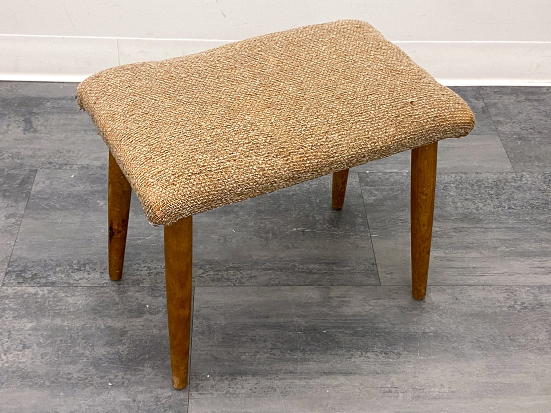 SCANDINAVIAN BEECH STOOL C. 1960S - 4
