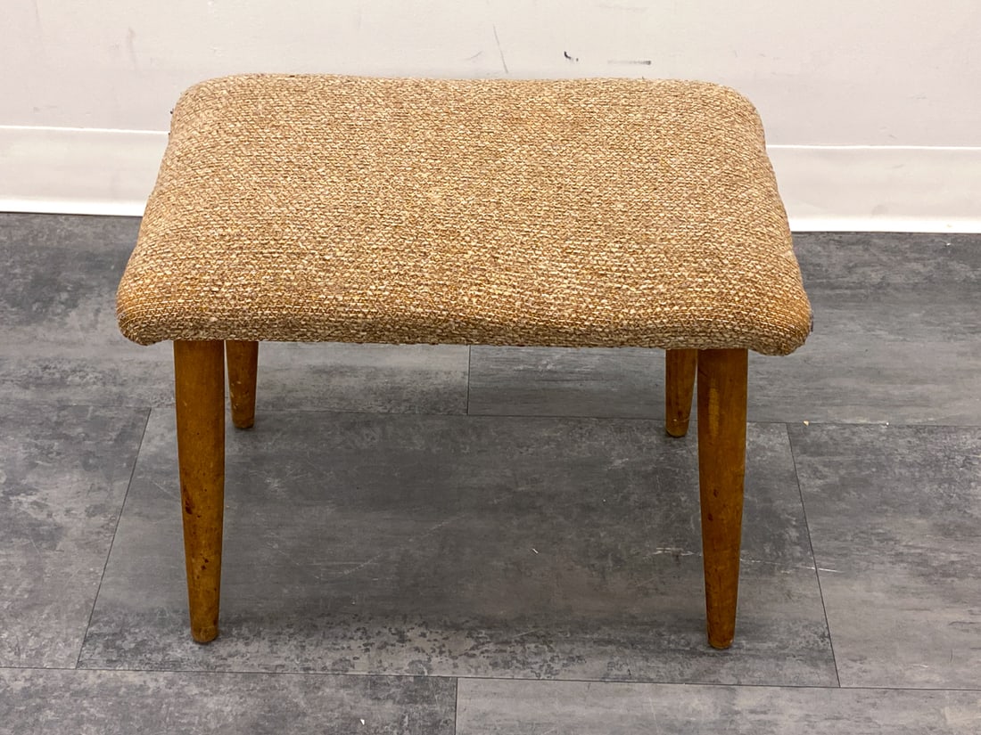 SCANDINAVIAN BEECH STOOL C. 1960S - 9