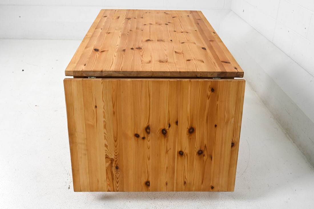 SCANDINAVIAN PINE EXTENDING DINING TABLE C. 1960S - 10