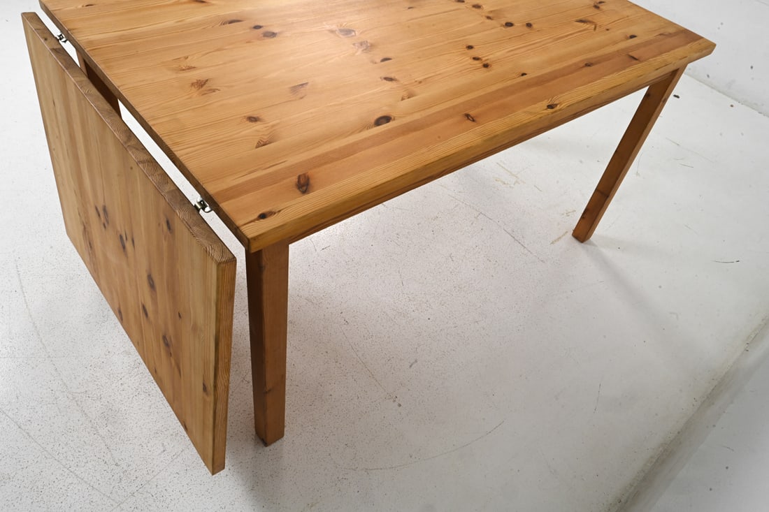 SCANDINAVIAN PINE EXTENDING DINING TABLE C. 1960S - 11