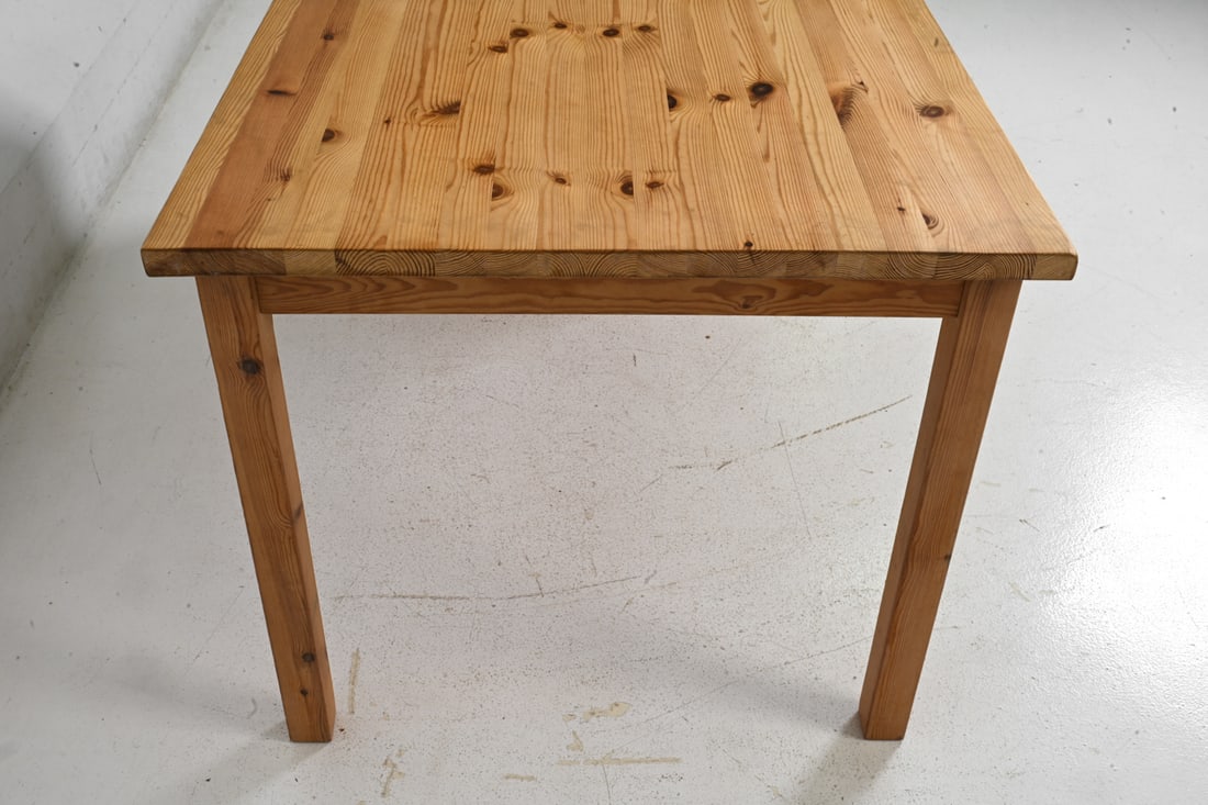 SCANDINAVIAN PINE EXTENDING DINING TABLE C. 1960S - 12