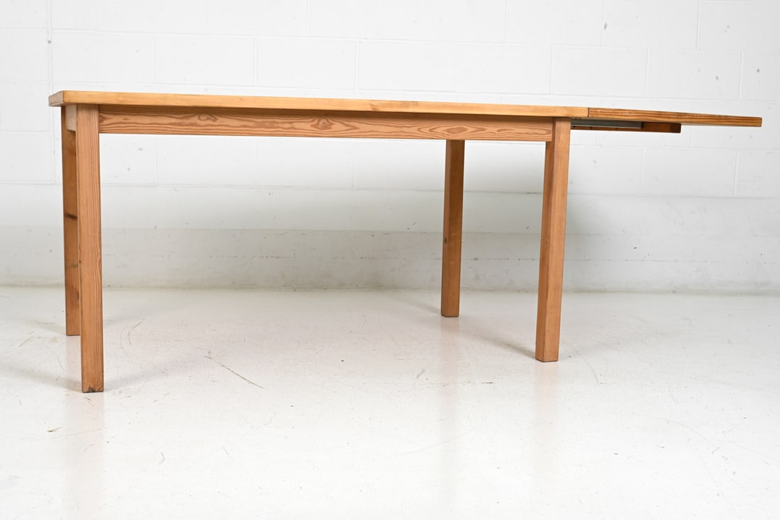 SCANDINAVIAN PINE EXTENDING DINING TABLE C. 1960S - 5