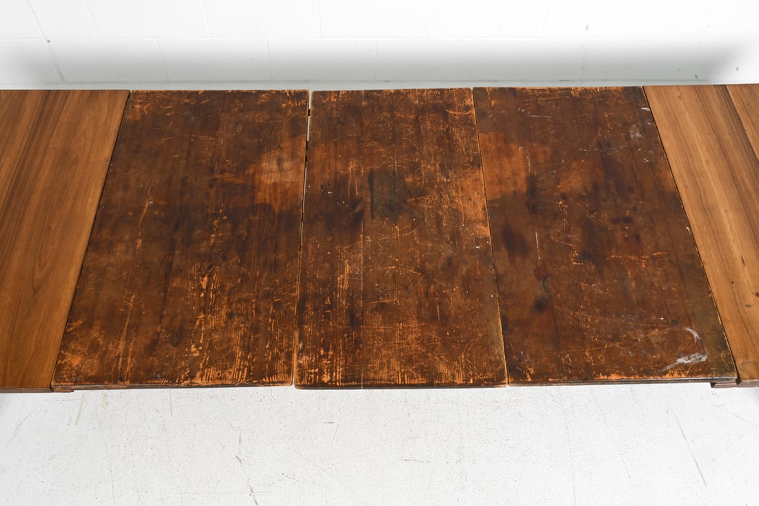 ANTIQUE WALNUT DINING TABLE - 10