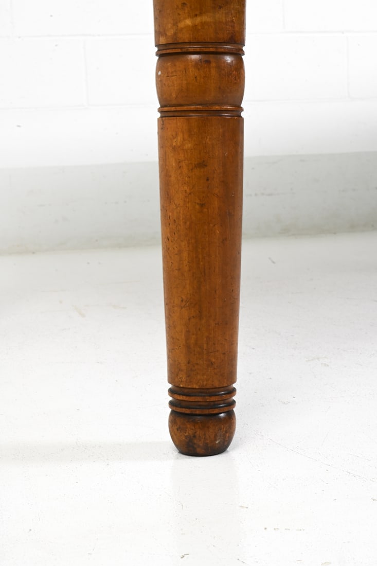 ANTIQUE WALNUT DINING TABLE - 6