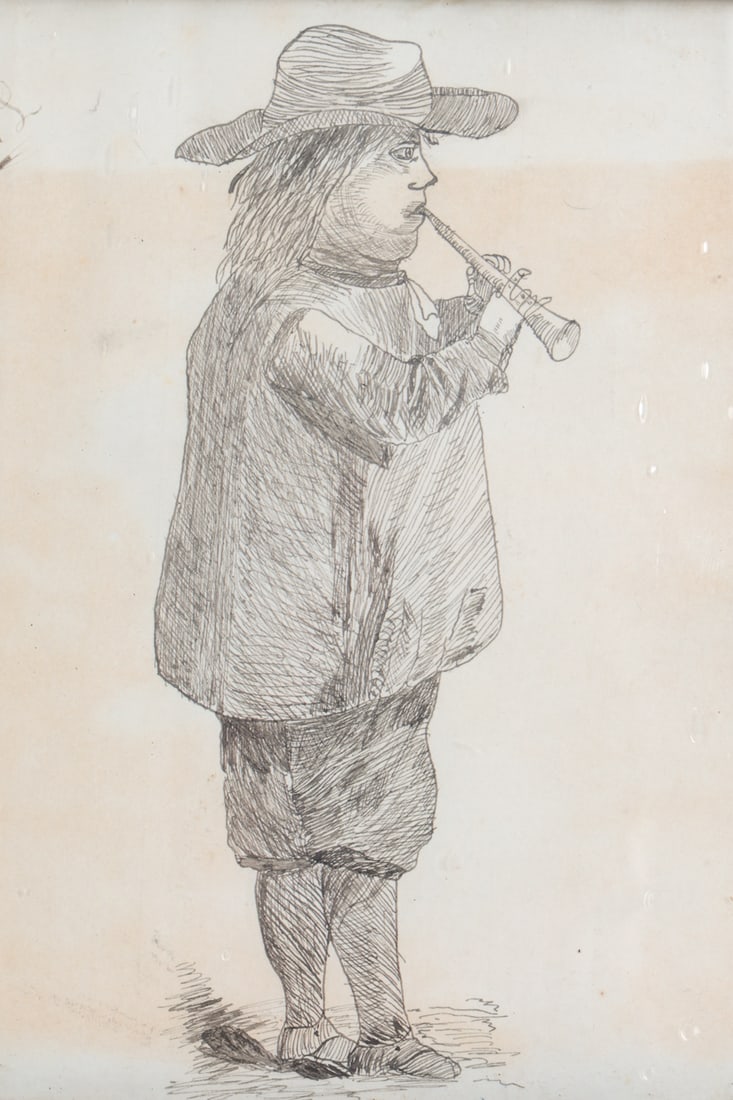 ANTIQUE PEN DRAWING - 2