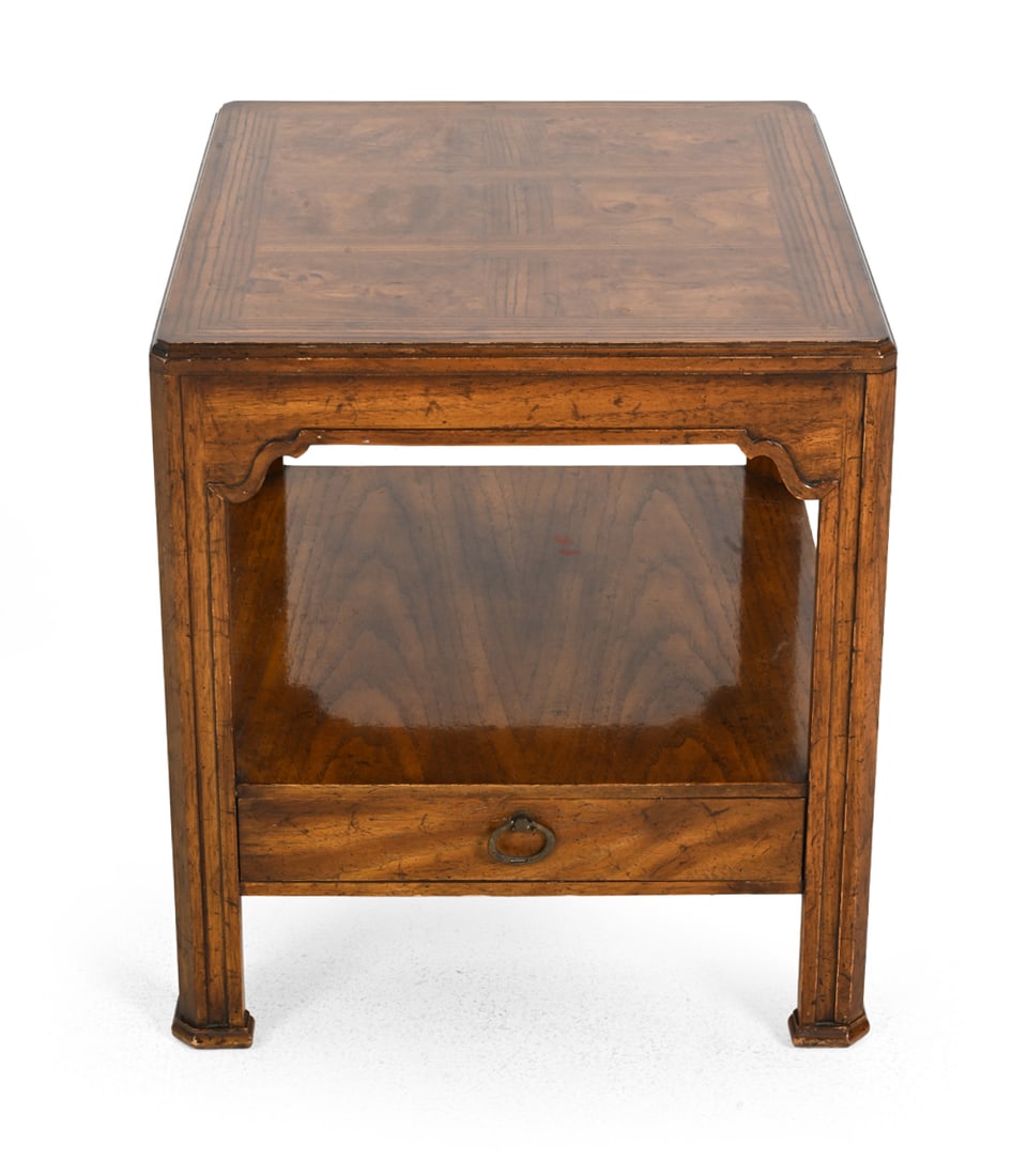 DREXEL HERITAGE WALNUT SIDE TABLE - 2