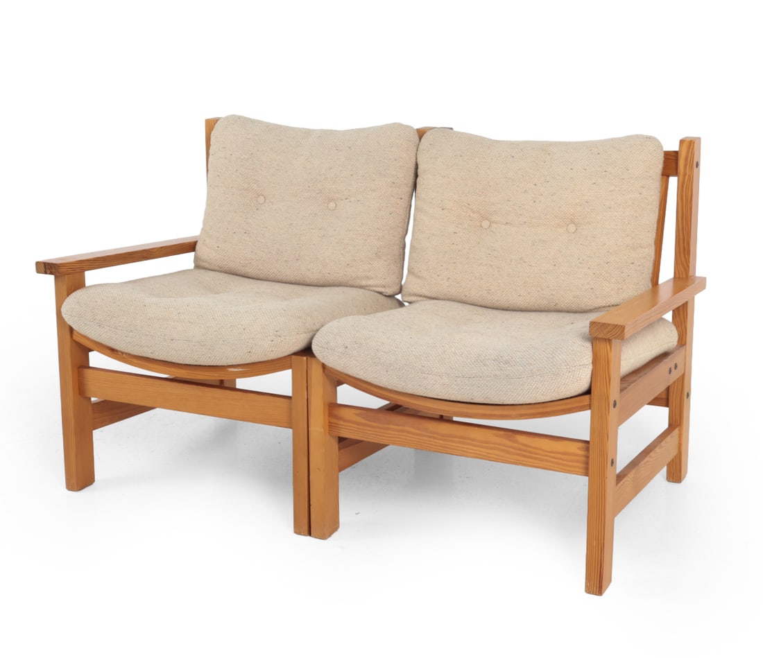 THUKA DANISH PINE MODULAR TWO SEAT SOFA C. 1970S (1 of 19)