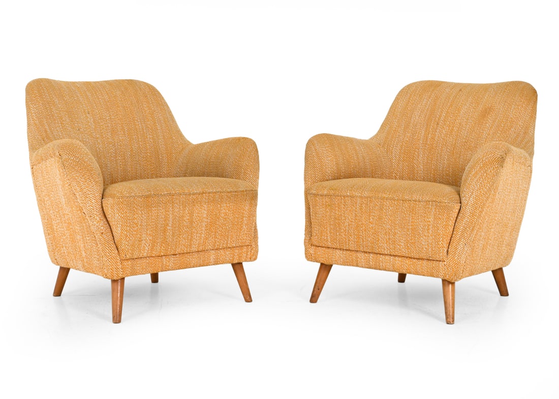 PAIR STYLE OF CARL MALMSTEN SWEDISH LOUNGE CHAIRS (1 of 12)