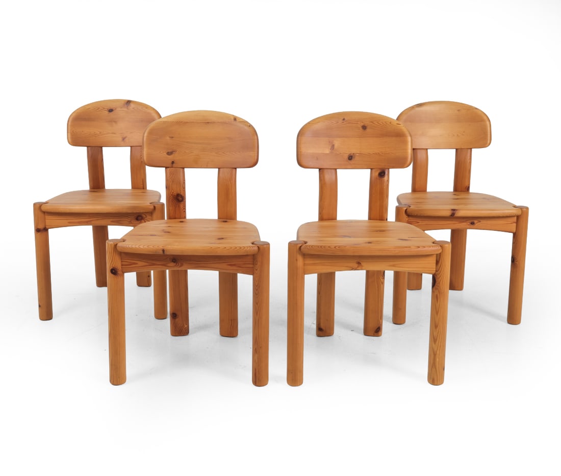 (4) DAUMILLER STYLE DANISH PINE DINING CHAIRS (1 of 14)