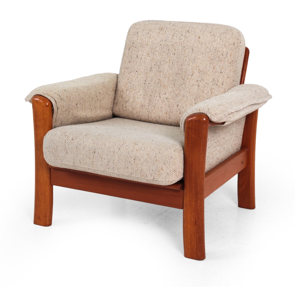 DYRLUND STYLE DANISH TEAK LOUNGE CHAIR C. 1970S (1 of 14)