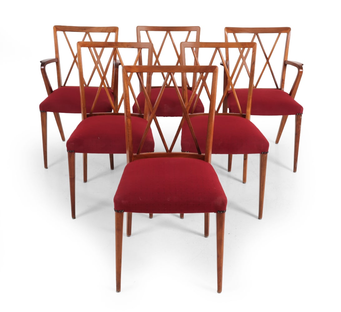 (6) A. A. PATJIN FOR ZIJLSTRA WALNUT DINING CHAIRS (1 of 14)