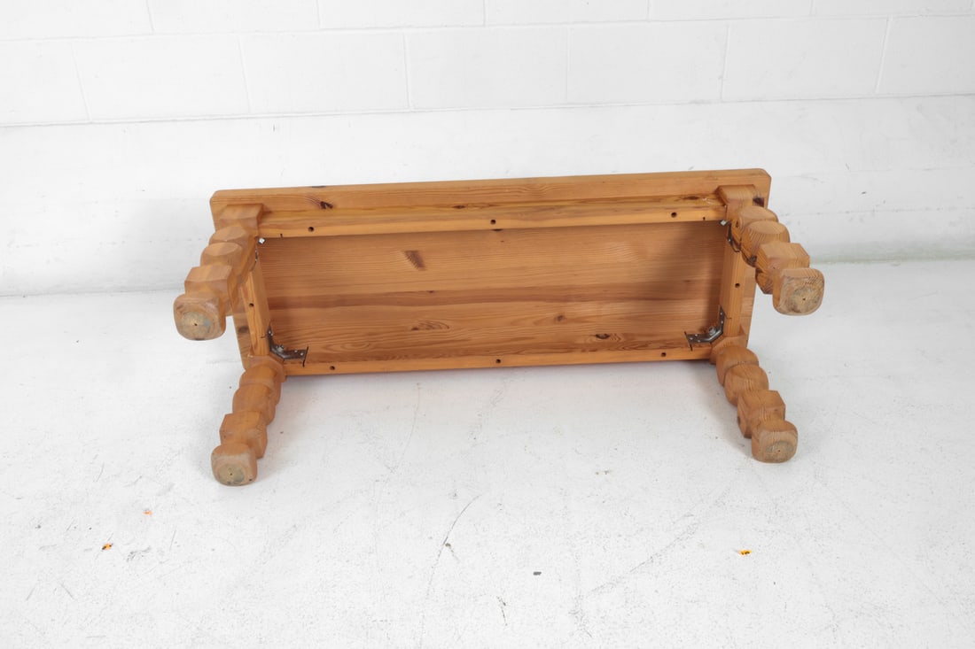 SCANDINAVIAN PINE BENCH C. 1970S - 14
