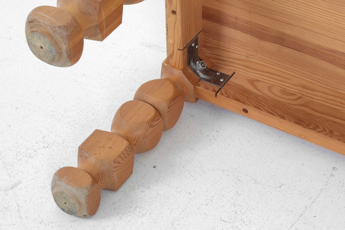 SCANDINAVIAN PINE BENCH C. 1970S - 15