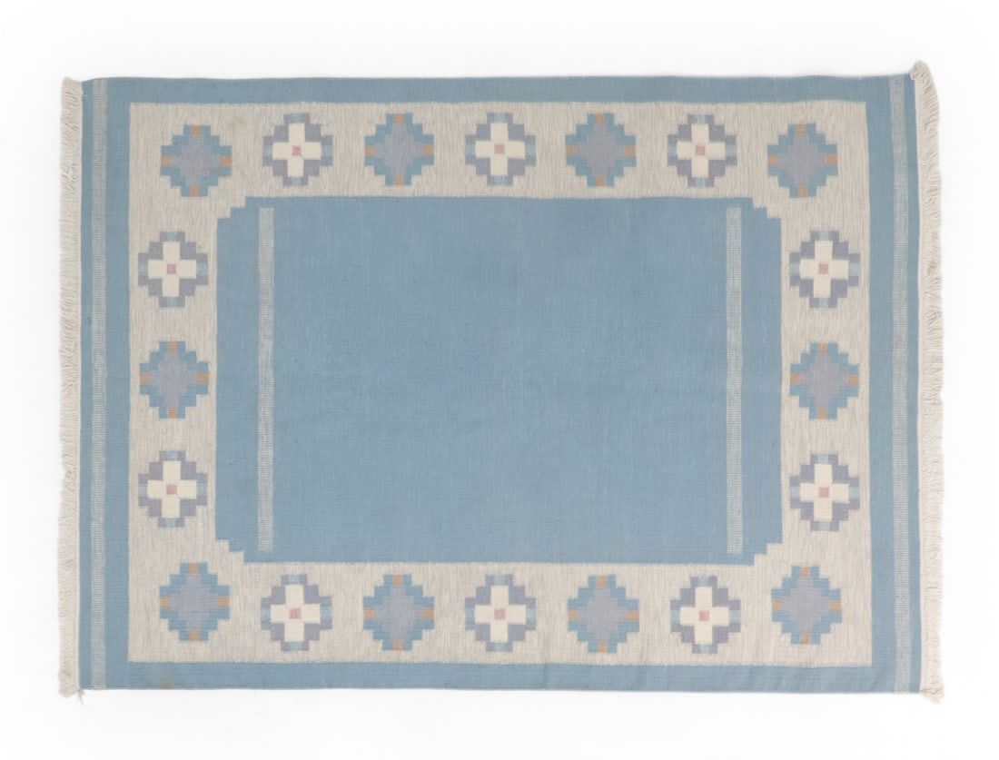 SWEDISH ROLLAKAN FLATWEAVE RUG C. 1970S