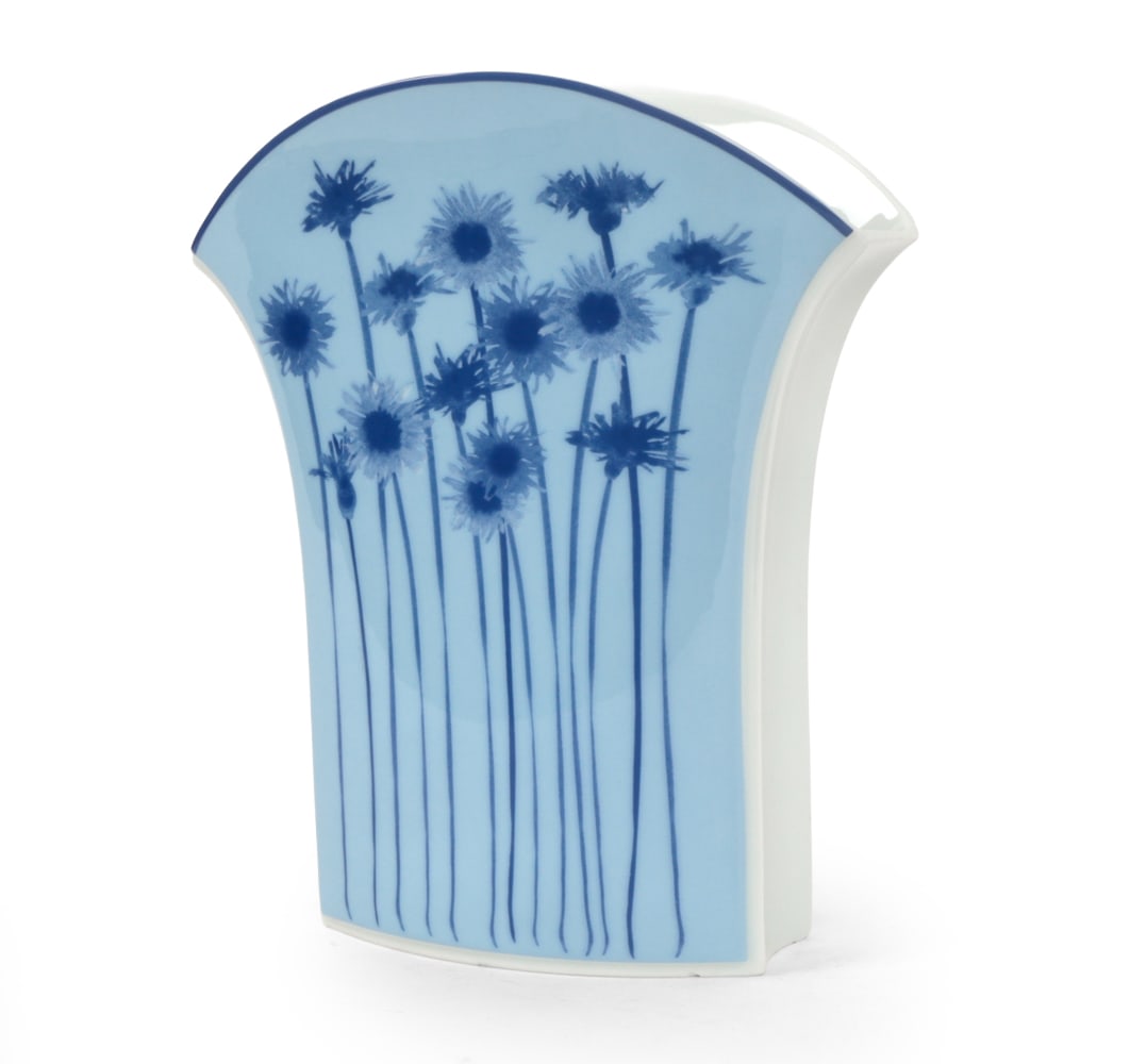 ROSENTHAL STUDIO LINE GERMAN PORCELAIN VASE: Stamp marked on bottom. 20th century. Dimensions: H 11" x W 9.75" x D 4.5" Condition: Wear consistent with age. Minor rubs to bottom.