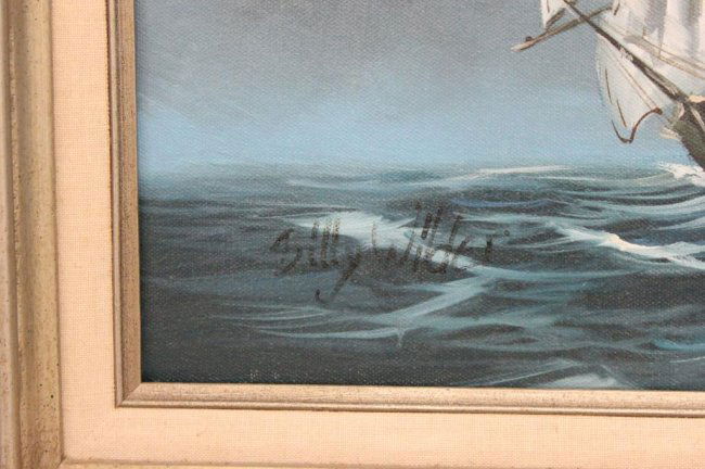 O/C PAINTING OF A SEA CAPTAIN BY BILLY WILDER : Lot 314