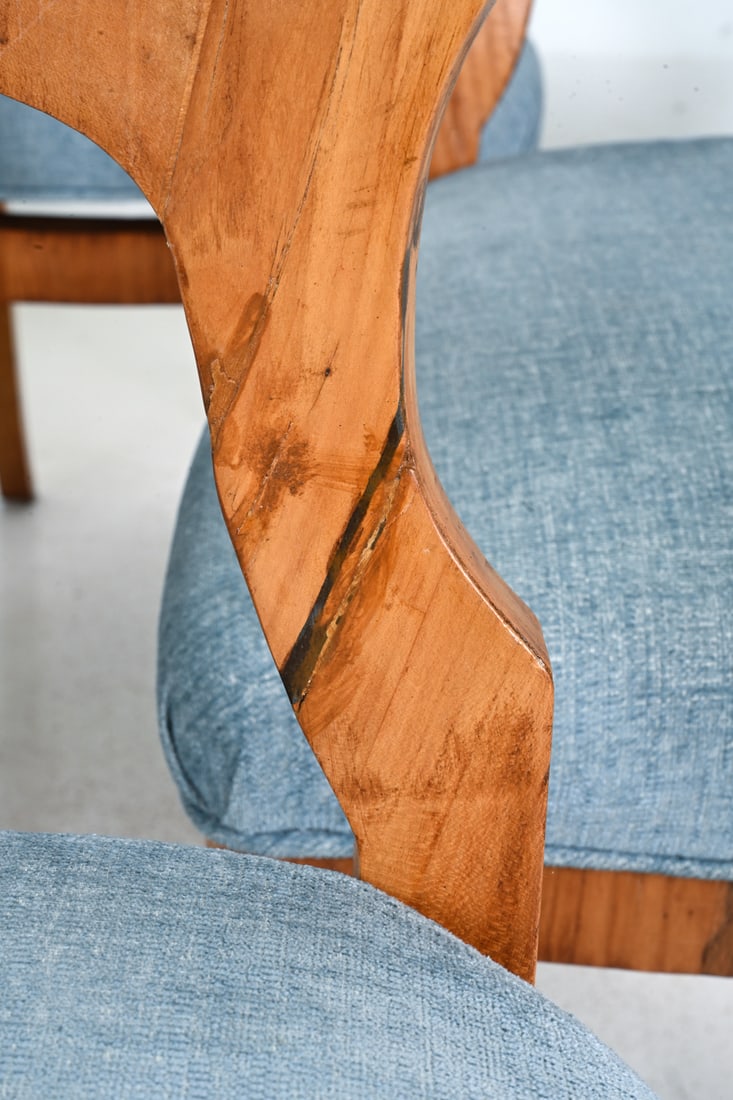 (6) ROCOCO STYLE BIRCH DINING CHAIRS - 3
