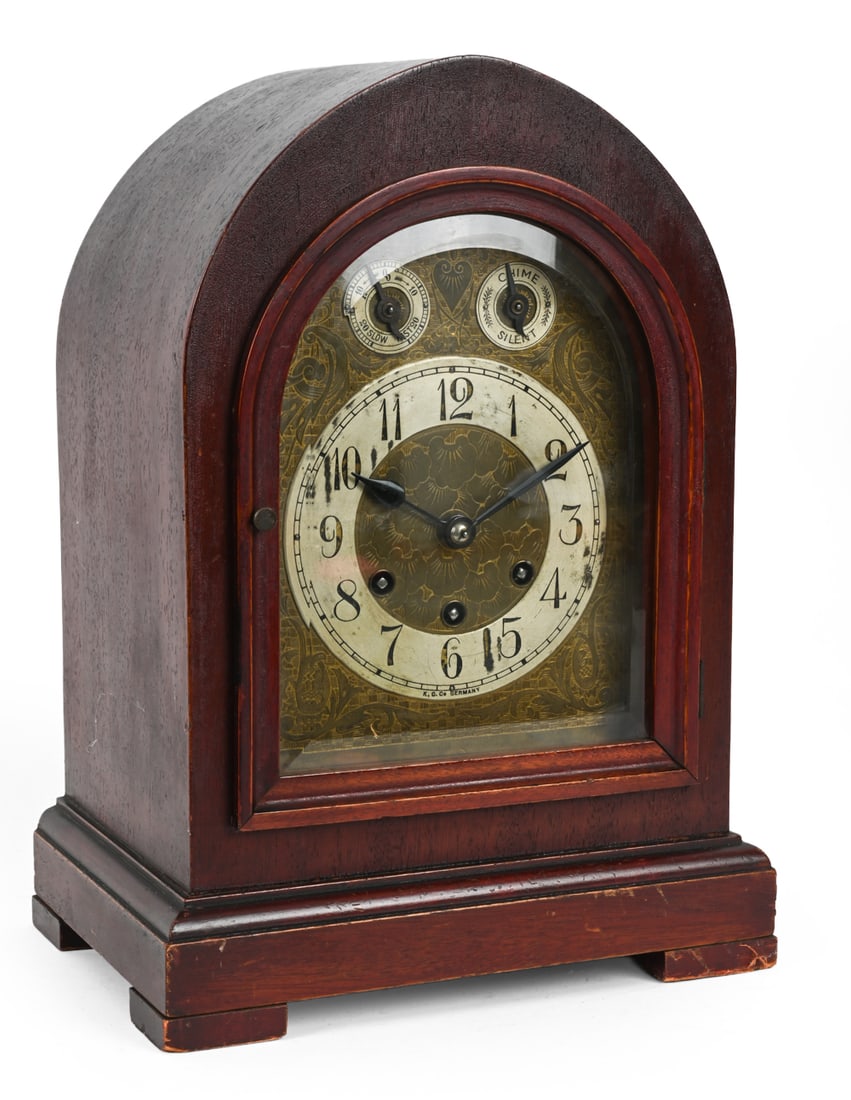 GUSTAV BECKER GOLD MEDAL MANTEL CLOCK (1 of 12)