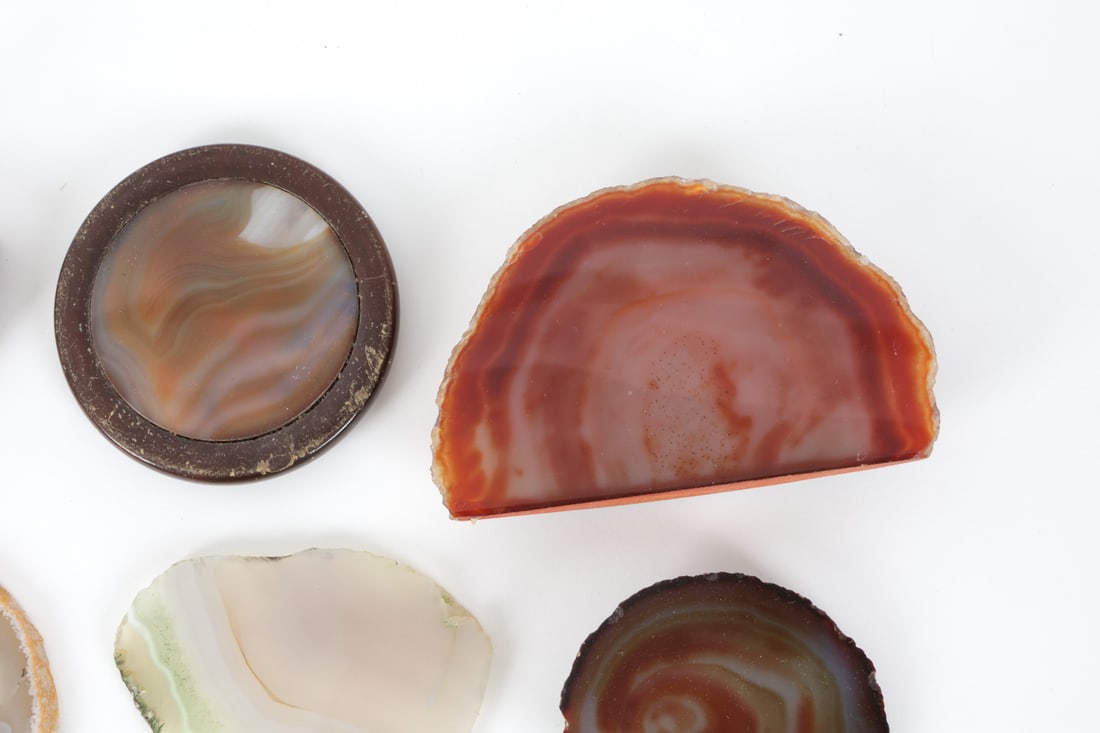 SLICES GEODES GROUPING INCL. AGATE - 2