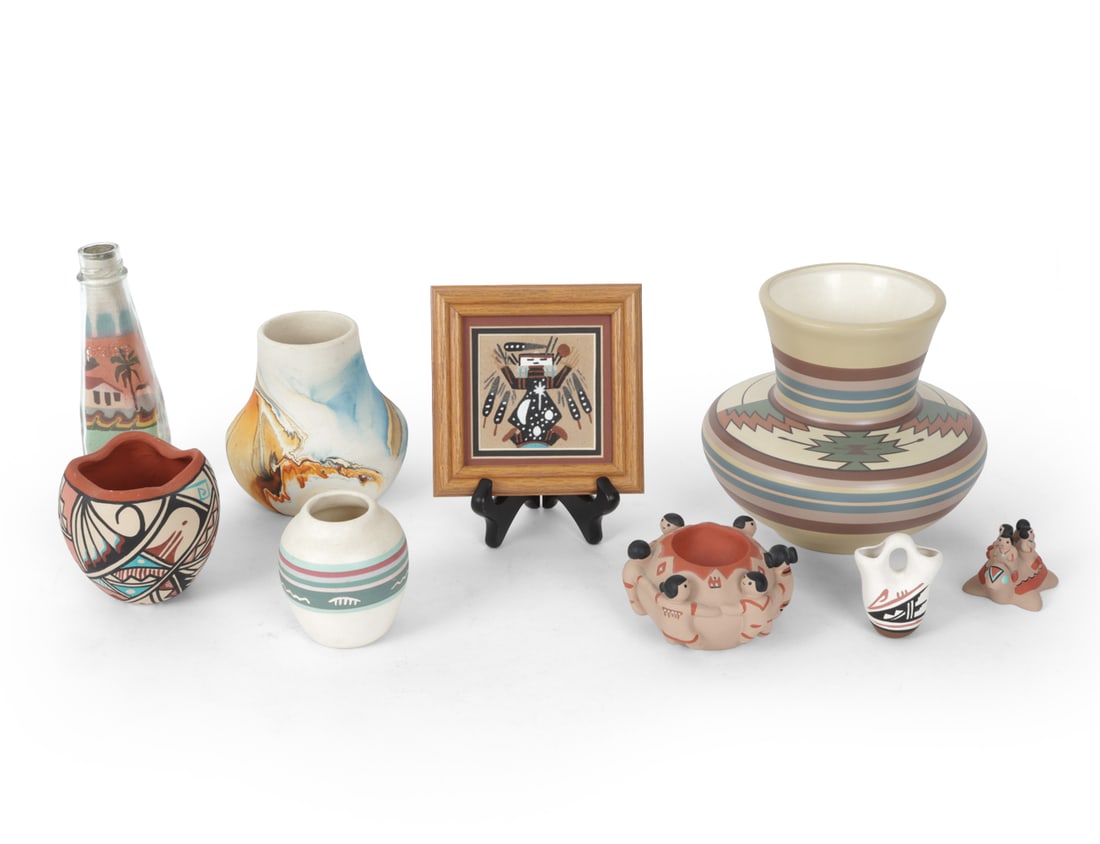 POTTERY GROUPING ETC. INCL. NEMADJI & NANDI (1 of 12)