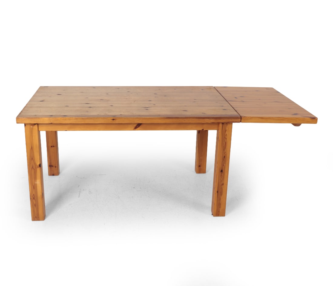 SCANDINAVIAN PINE EXTENDING DINING TABLE C. 1970S - 2