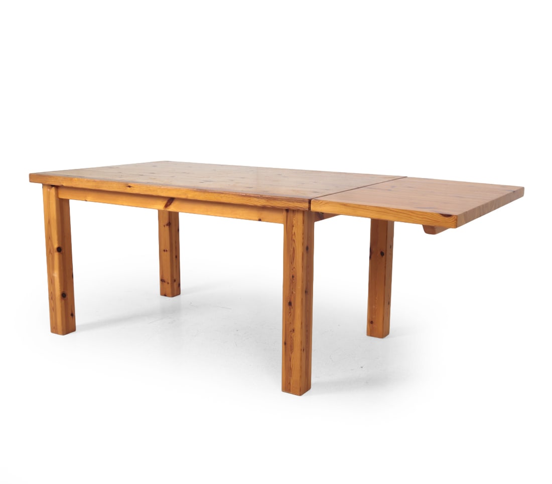 SCANDINAVIAN PINE EXTENDING DINING TABLE C. 1970S - 4