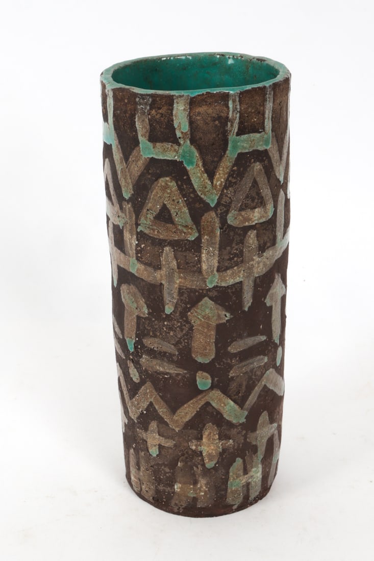 STUDIO CERAMIC VASE C. 1970S - 7