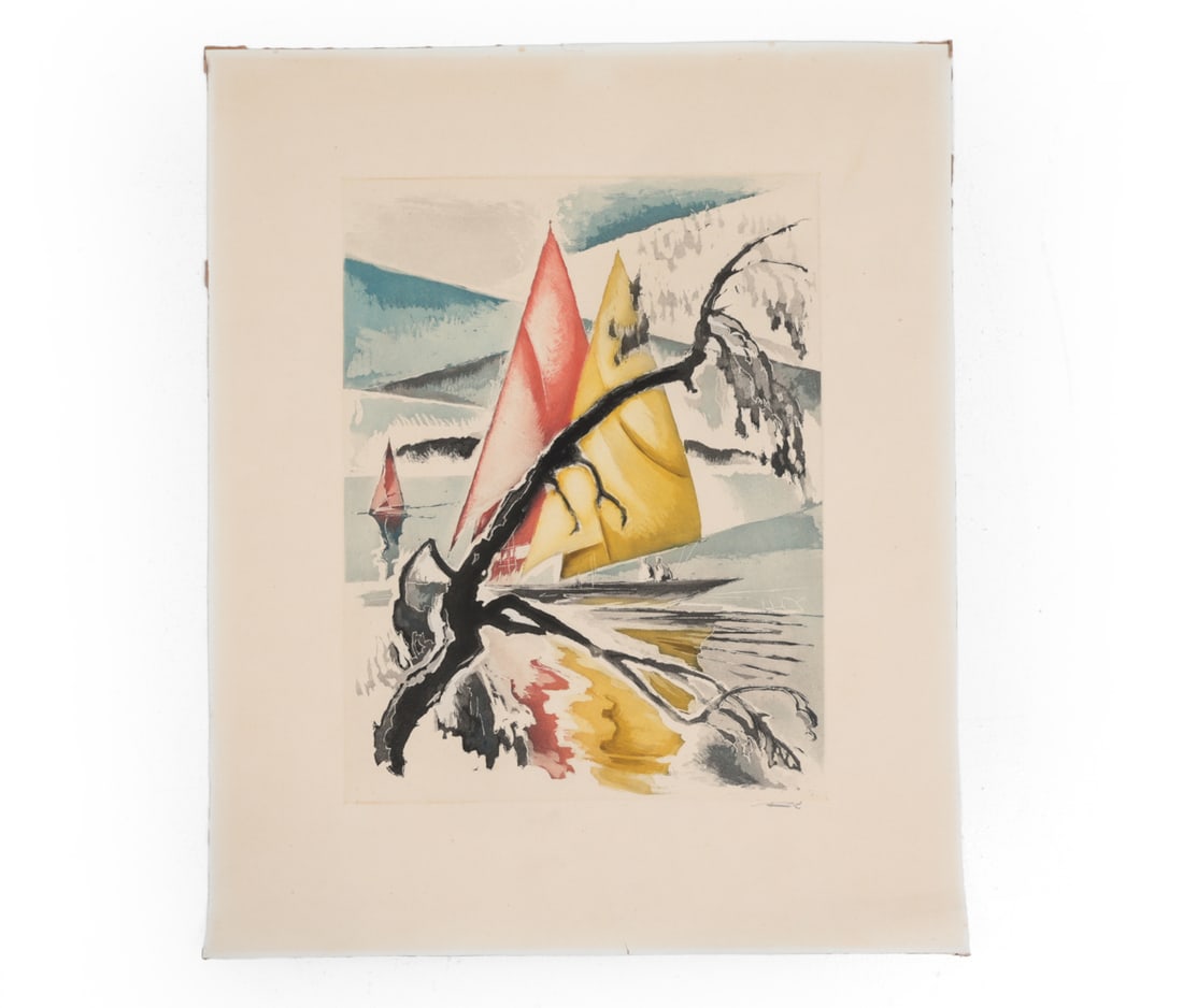 ERIK PEVERNAGIE (BELGIAN, B. 1939) ETCHING: Signed lower margin. Dimensions: H 28.25" x W 23" Condition: Wear consistent with age. Creasing, buckling, toning. Small tears to edges.