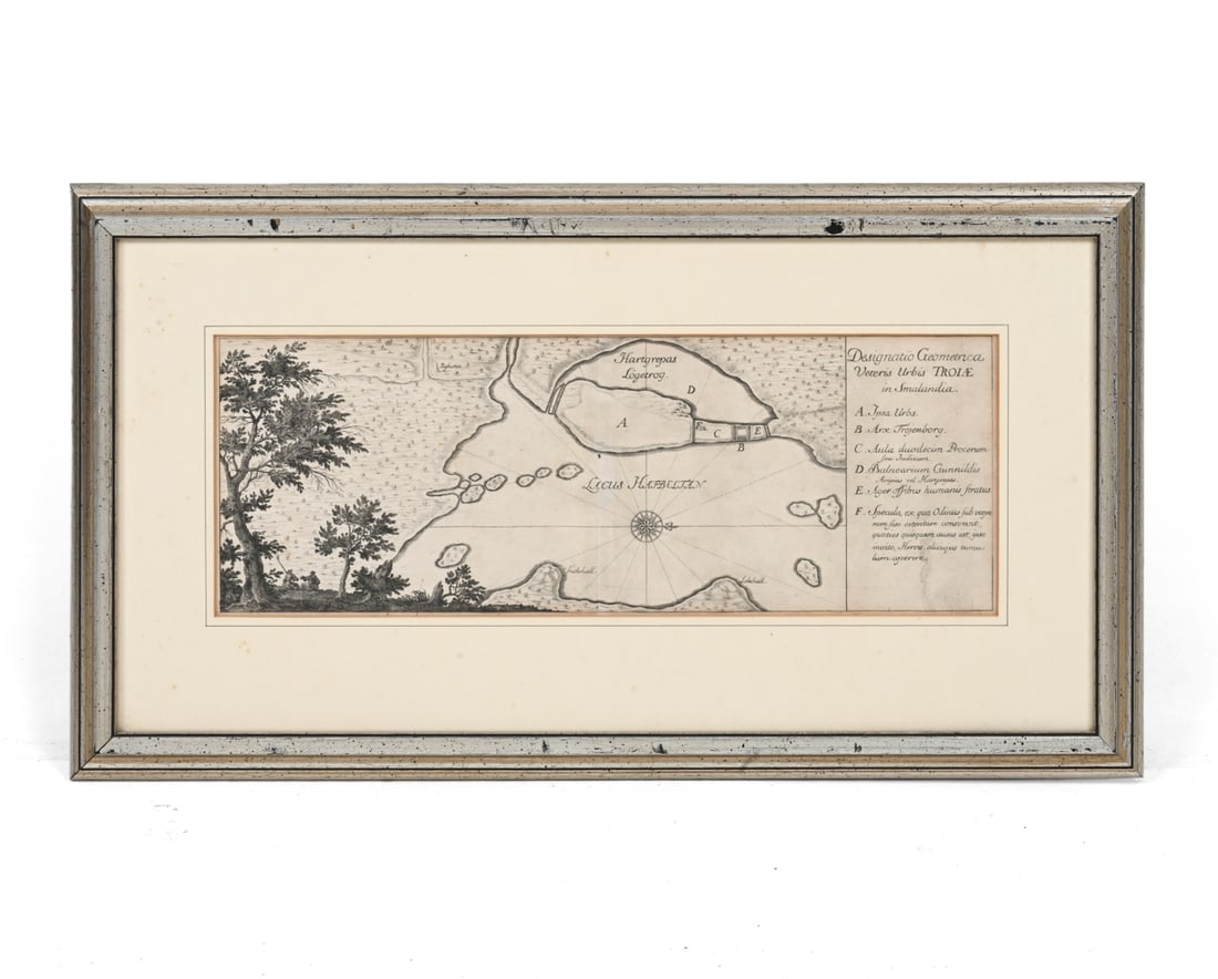 ANTIQUE MAP OF VETERIS URBIS TROIAE PRINT (1 of 1)