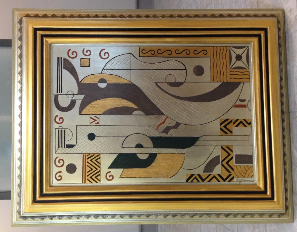 DECORATIVE WOODEN WALL ART SIGNED BRYAN