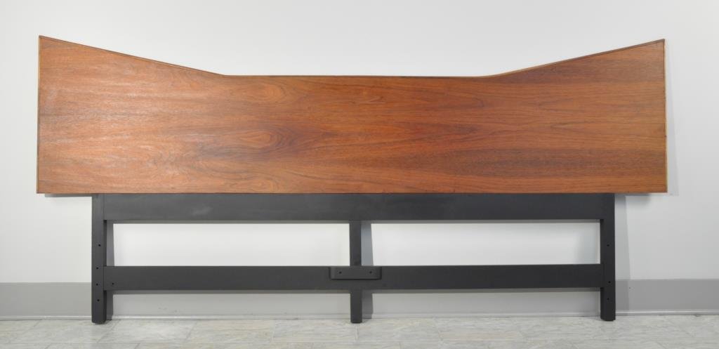 JENS RISOM STYLE KING HEADBOARD: Dimensions: 43" H x 96"W Condition: very minor wear, headboard has been set upon a new frame