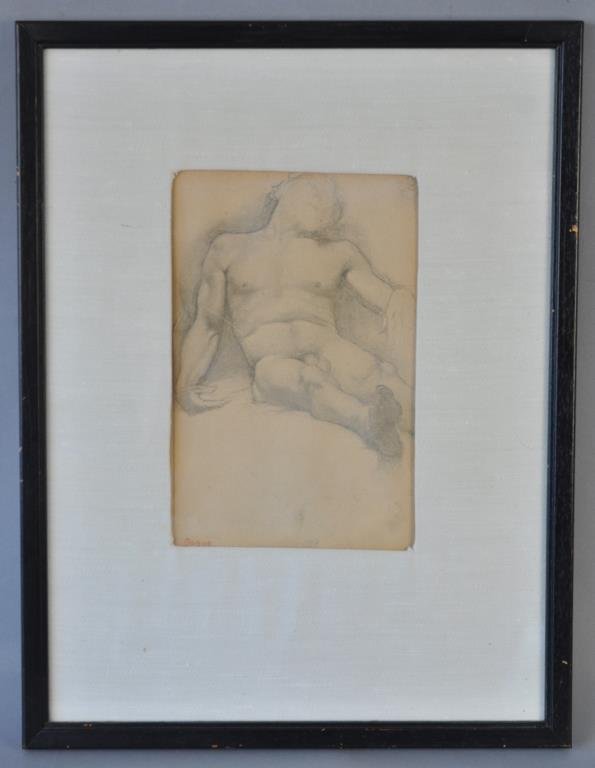 Nude Male Drawing Print