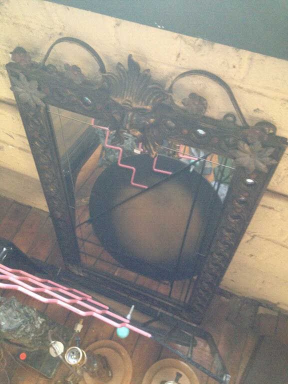 MIRROR IN THE MANNER OF OSCAR BACH: Dimensions: H 36" x W 20"Condition: as isONSITE WAREHOUSE AUCTION, ITEMS MUST BE PICKED UP WITHIN 7 DAYS AFTER THE AUCTION, ALL ITEMS LEFT PAST THAT DAY WILL BE ABANDONED
