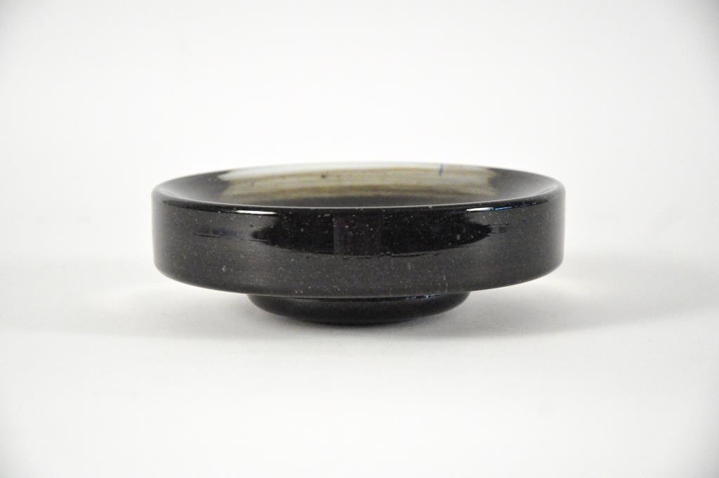 PER LUTKEN HOLMGAARD GLASS BOWL: Marked to bottom Holmegaard PL 2312Dimensions: H 3" x Diameter 7.75"Condition: good