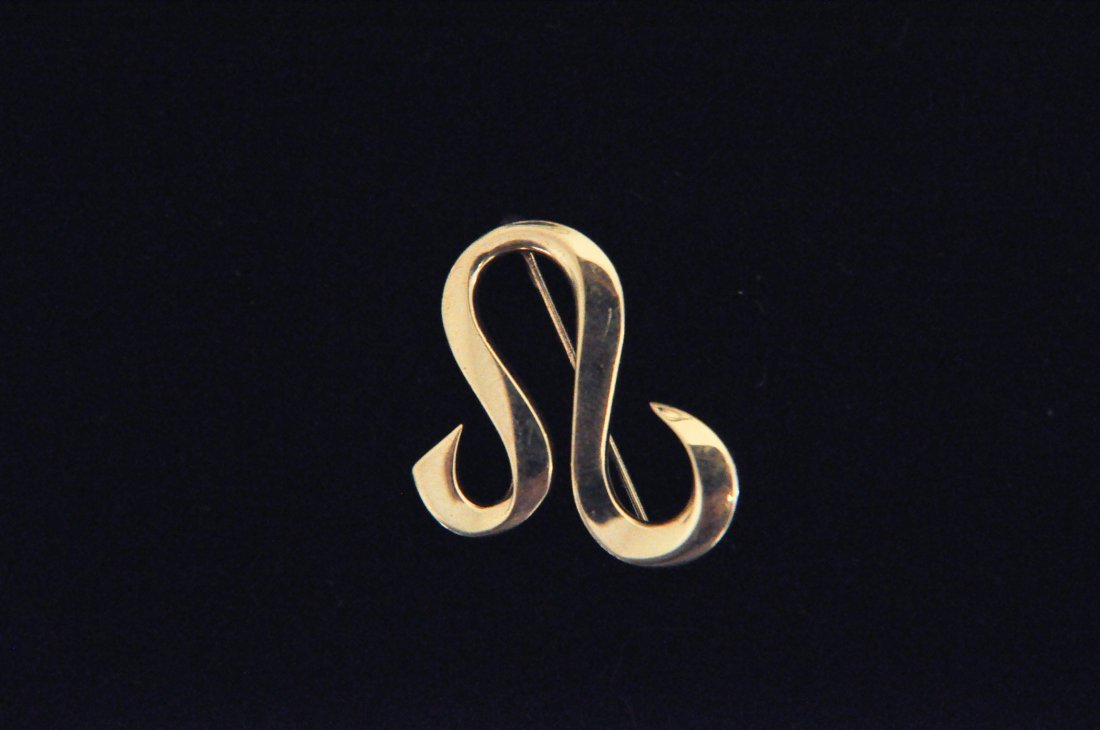 18K PALOMA PICASSO BROOCH: Dimensions: L 1" X W 1"Weight: 4.2dwtCondition: Very good