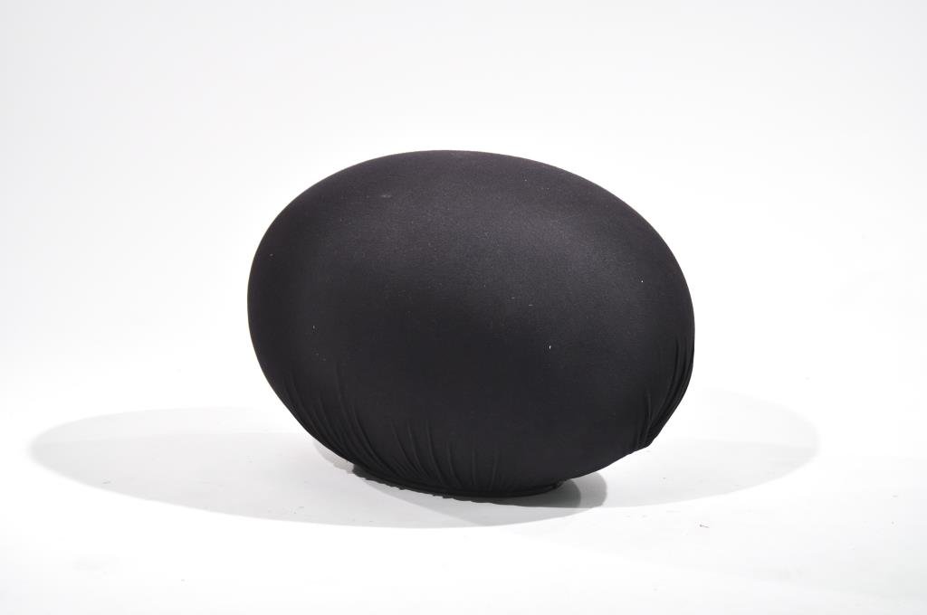 TATO POUF OTTOMAN: Denis Santachiara for Tato, design circa 1995.Dimensions: H 18" x W 25" x D 17"Condition: Good