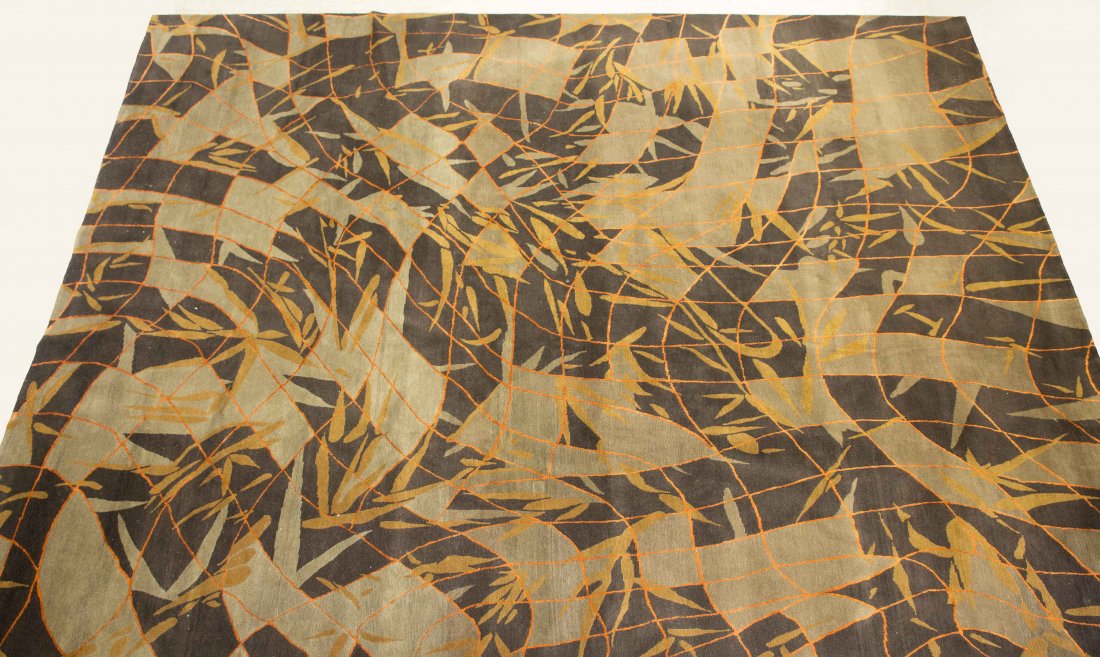SILK AND WOOL HAND KNOTTED TIBETAN CARPET: Bought from ABC Carpet, priced over $6,000.00Dimensions: H 12' x W 9'Condition: good