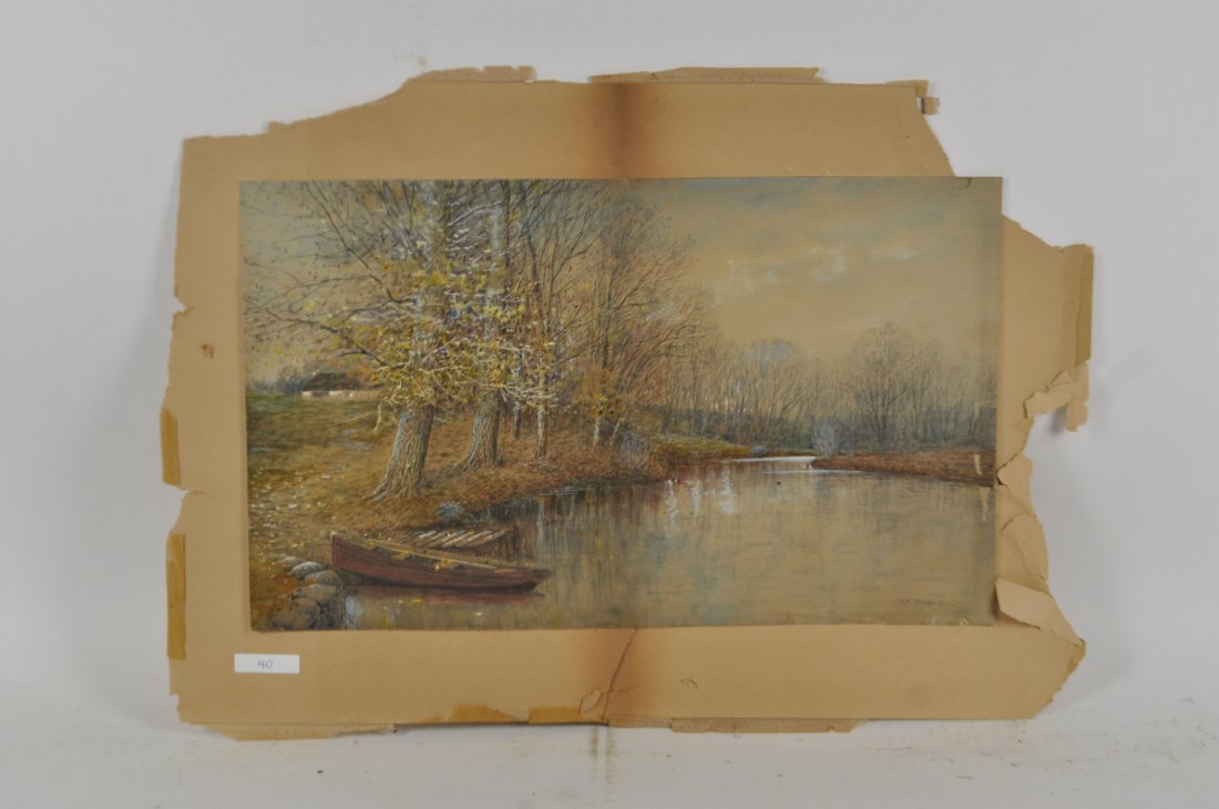 SAMUEL R. CHAFFEE WATERCOLOR: H 17.5" W 24.5"Description updated shortlyNote: All items are sold as-is, where-is. Any condition report is a courtesy to the buyer and should not be taken as fact. Please contact the auction house wi