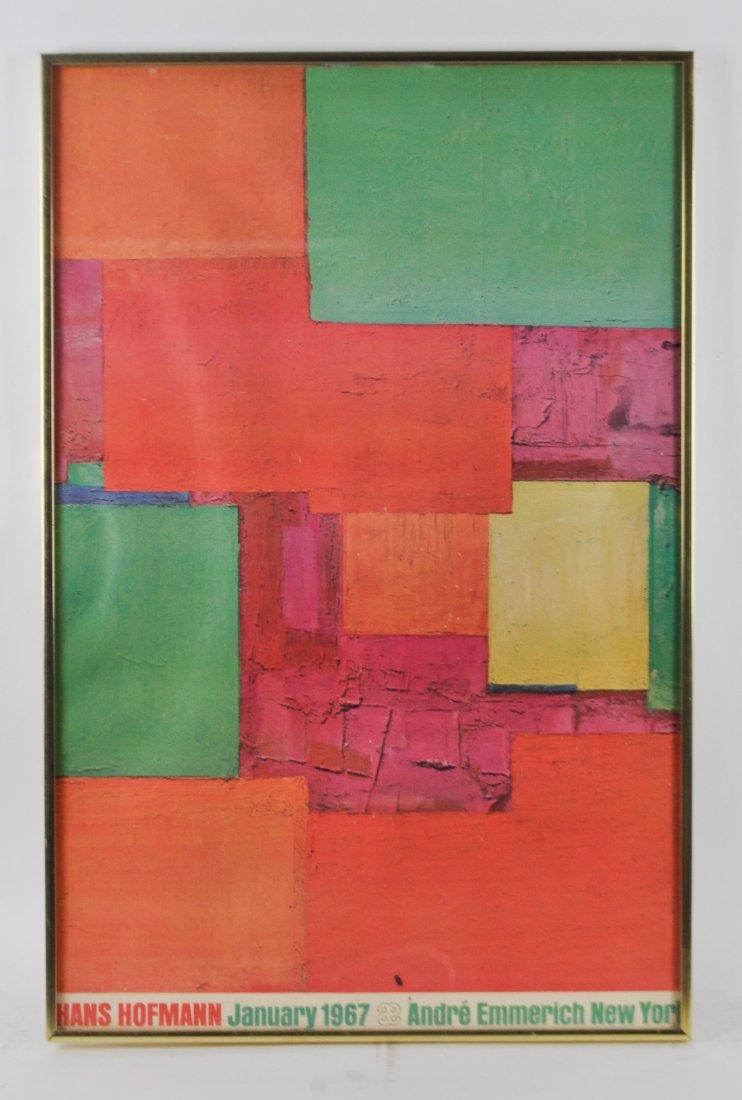 HANS HOFFMAN EXHIBITION POSTER: H 29.5" W 19"Note: All items are sold as-is, where-is. Any condition report is a courtesy to the buyer and should not be taken as fact. Please contact the auction house with any specific questions.